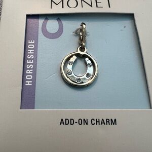 Monet Gold and Silver Horseshoe Charm